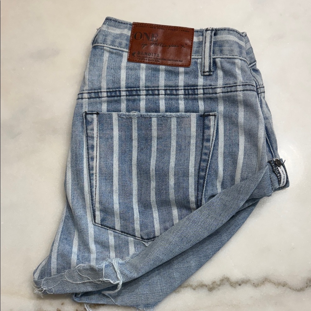 One X Teaspoon Blue Striped Women's Jeans